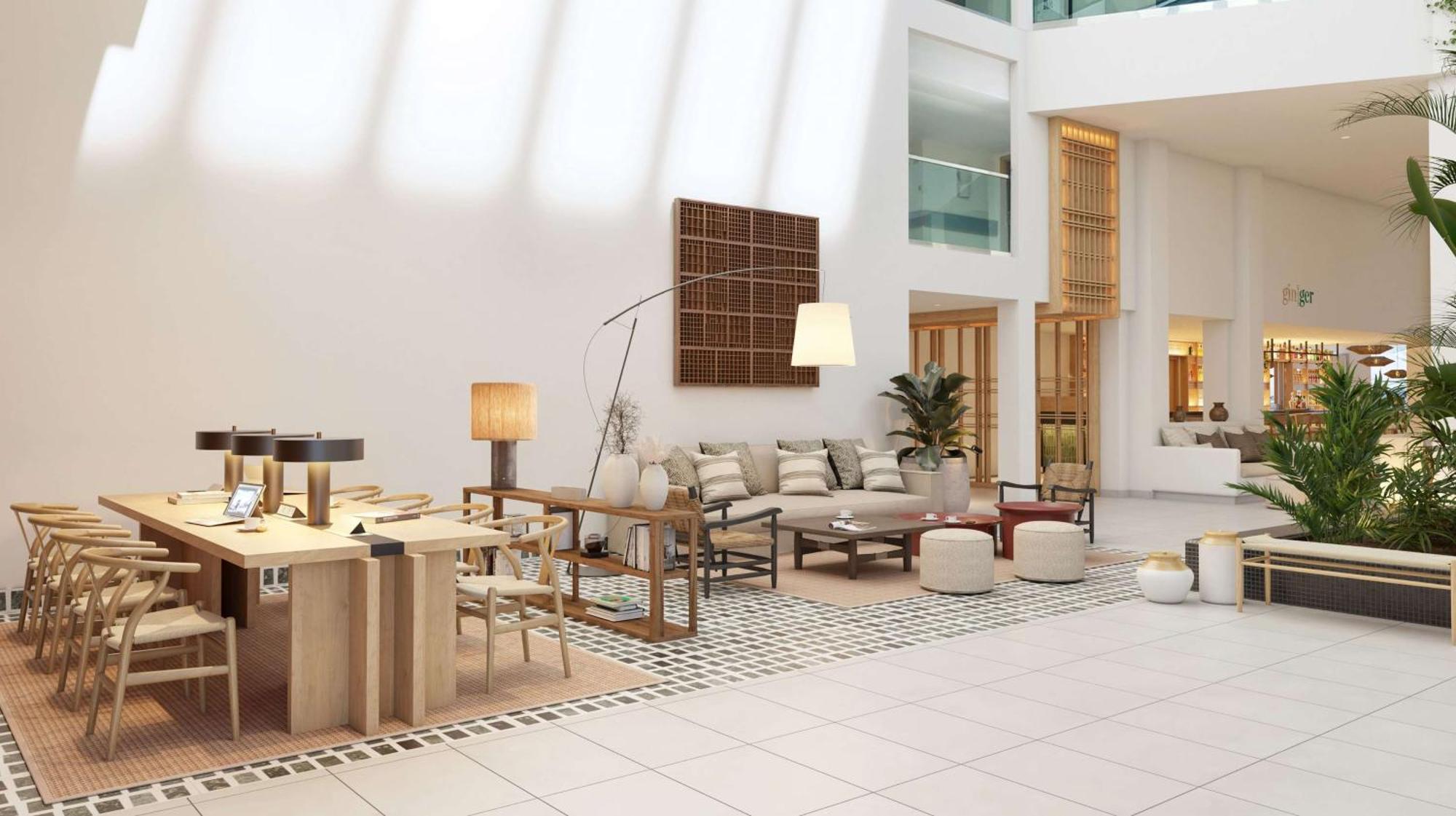 Hotel Meliá Fuerteventura Costa Calma Esterno foto The lobby of the hotel